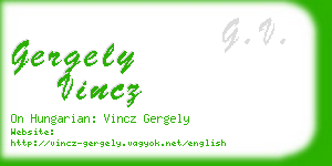 gergely vincz business card